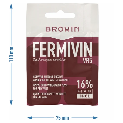Vínne kvasnice Fermivin VR5, 7 g - 3