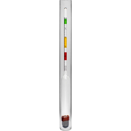 Vinomer (cukrometer) v nerozbitnej skúmavke - 2 ['vinomer', ' cukrometer', ' zariadenie na meranie koncentrácie cukru', ' balingometer', ' na víno', ' na pivo', ' areometer']