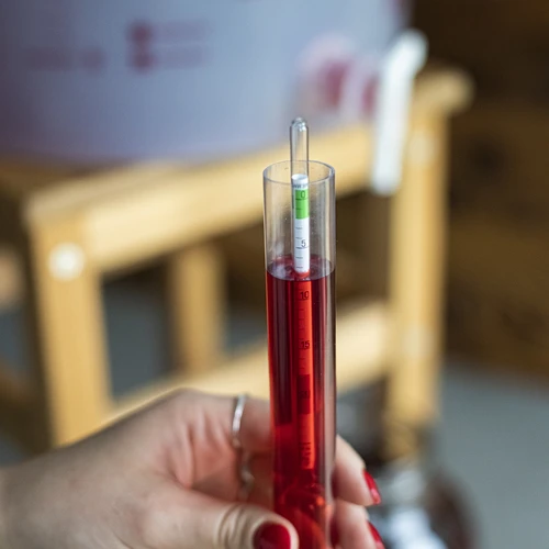 Vinomer (cukrometer) v nerozbitnej skúmavke - 4 ['vinomer', ' cukrometer', ' zariadenie na meranie koncentrácie cukru', ' balingometer', ' na víno', ' na pivo', ' areometer']