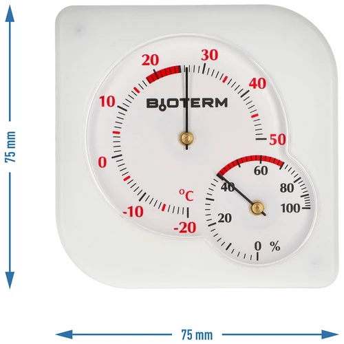 Vnútorný bimetalický teplomer s vlhkomerom (-20 do +50°C), biely - 4 ['vnútorný teplomer', ' izbový teplomer', ' teplomer do vnútra', ' domáci teplomer', ' teplomer', ' izbový teplomer', ' teplomer čitateľná stupnica', ' teplomer s vlhkomerom', ' bimetalický teplomer', ' bimetalický teplomer s vlhkomerom', ' dobrý teplomer']