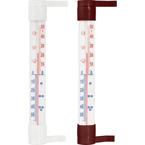 Vonkajší teplomer (-50°C do +50°C) 23cm mix  - 1 ['vonkajší teplomer', ' teplomer', ' okenný teplomer', ' teplomer čitateľná stupnica', ' teplomer z plastu', ' teplomer na okno', ' teplomer na balkón', ' obojstranný teplomer']