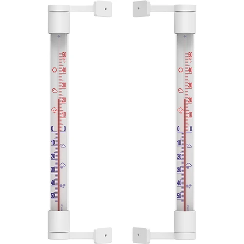Vonkajší teplomer biely (-50°C do +50°C) 22cm - 3 ['teplomer za oknom', ' aká teplota']