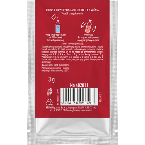 VSYPTO s príchuťou Green Tea Čerešňa, 3 g - 3