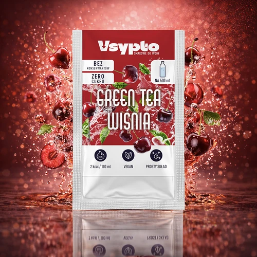 VSYPTO s príchuťou Green Tea Čerešňa, 3 g