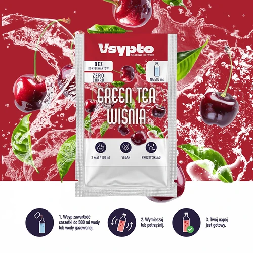 VSYPTO s príchuťou Green Tea Čerešňa, 3 g - 5