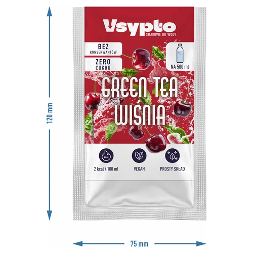 VSYPTO s príchuťou Green Tea Čerešňa, 3 g - 4