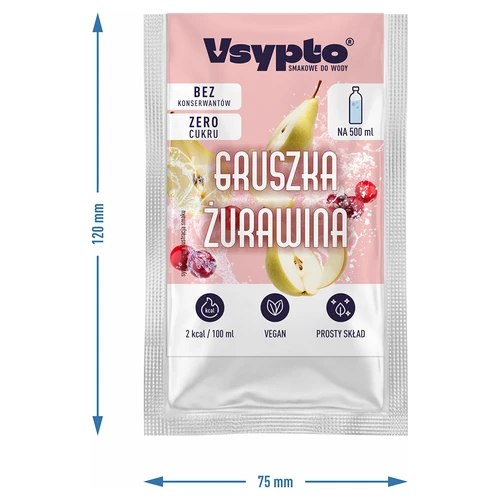 VSYPTO s príchuťou Hruška Brusnica, 3 g - 4