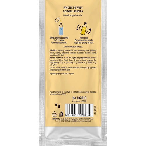 Vsypto s príchuťou hrušky, 9 g - 3