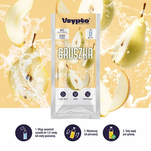 Vsypto s príchuťou hrušky, 9 g - 5