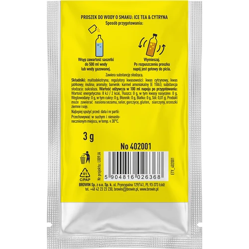 VSYPTO s príchuťou Ice Tea Citrón, 3 g - 3