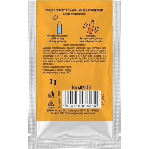 VSYPTO s príchuťou Jablko Broskyňa, 3 g - 3