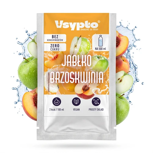 VSYPTO s príchuťou Jablko Broskyňa, 3 g