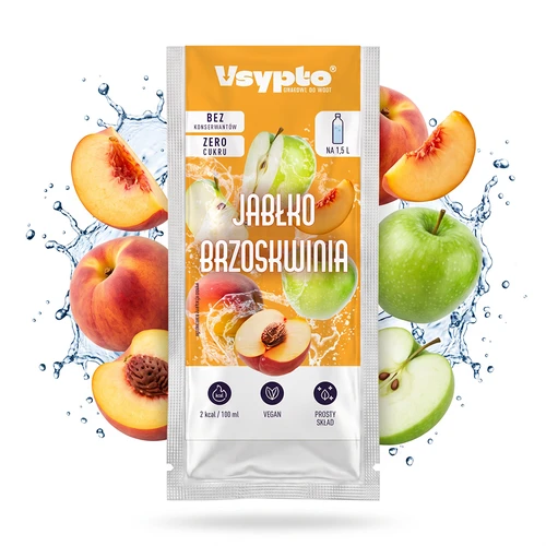 Vsypto s príchuťou Jablko Broskyňa, 9g