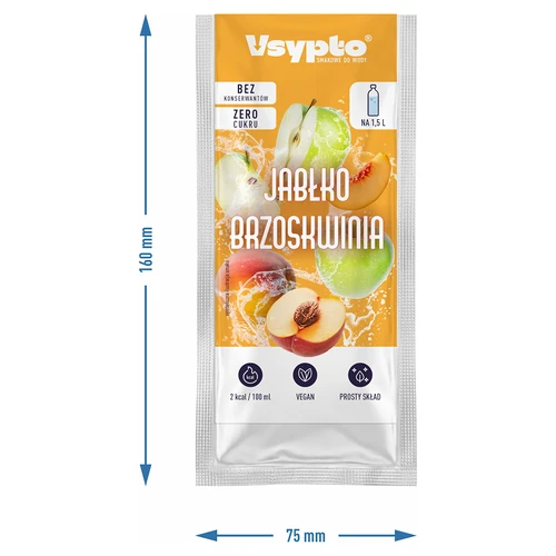 Vsypto s príchuťou Jablko Broskyňa, 9g - 4