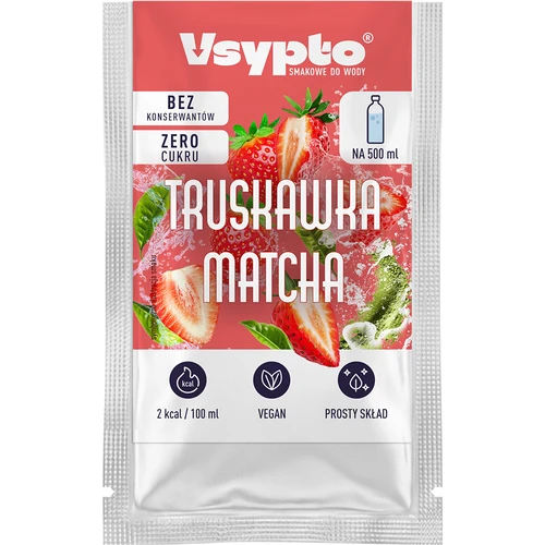 VSYPTO s príchuťou Jahoda Matcha, 3 g - 2