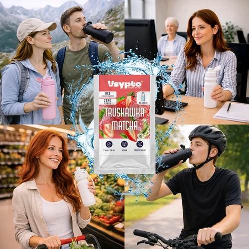 VSYPTO s príchuťou Jahoda Matcha, 3 g - 7