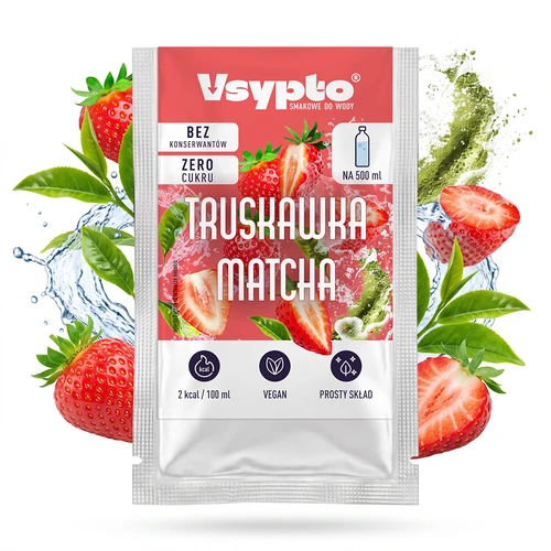 VSYPTO s príchuťou Jahoda Matcha, 3 g