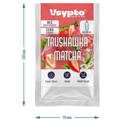 VSYPTO s príchuťou Jahoda Matcha, 3 g - 4