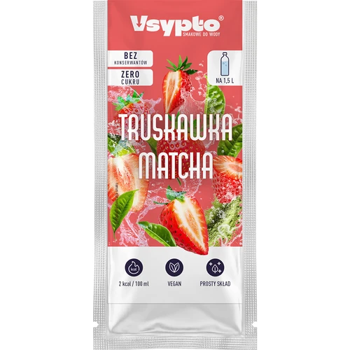 VSYPTO s príchuťou Jahoda Matcha, 9 g - 2