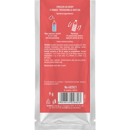 VSYPTO s príchuťou Jahoda Matcha, 9 g - 3