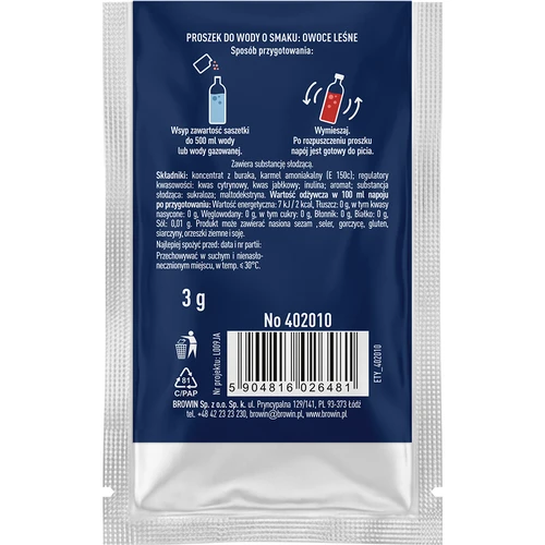 VSYPTO s príchuťou lesného ovocia, 3g - 3