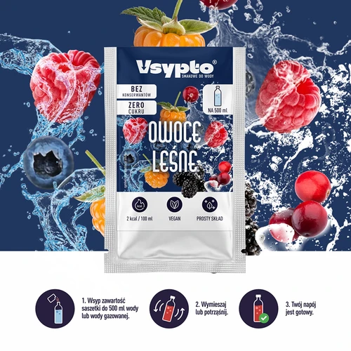 VSYPTO s príchuťou lesného ovocia, 3g - 5
