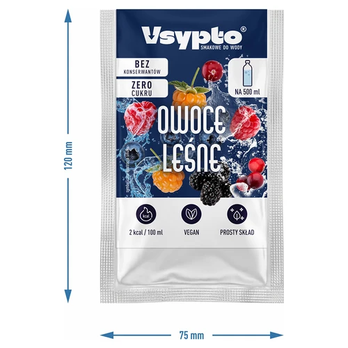 VSYPTO s príchuťou lesného ovocia, 3g - 4