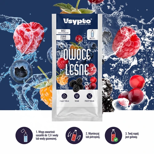 VSYPTO s príchuťou lesného ovocia, 9 g - 5