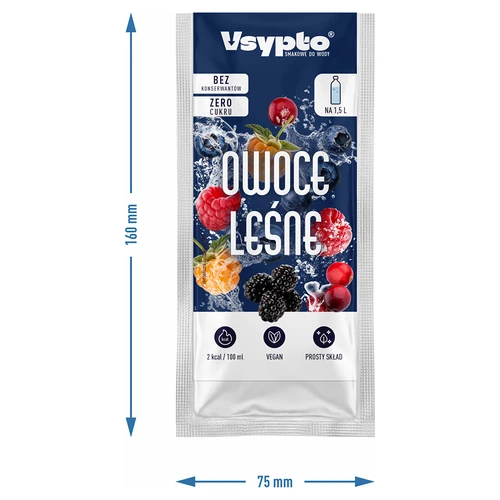 VSYPTO s príchuťou lesného ovocia, 9 g - 4