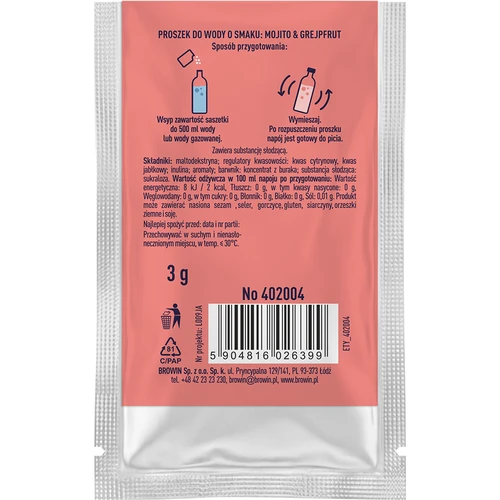 VSYPTO s príchuťou Mojito Grapefruit, 3 g - 3