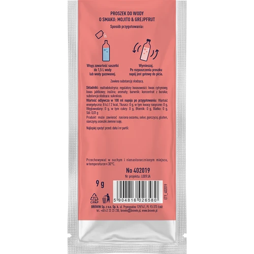 VSYPTO s príchuťou Mojito grep, 9 g - 3