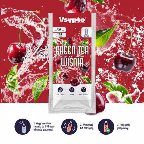 VSYPTO s príchuťou Zelený čaj Višňa, 9 g - 5