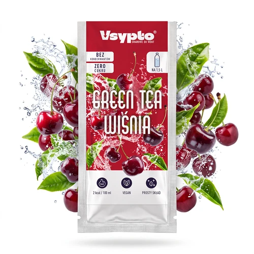 VSYPTO s príchuťou Zelený čaj Višňa, 9 g