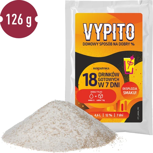 VYPITO 12 %, vrecúško na 18 drinkov - Mandarínka, 126 g - 3