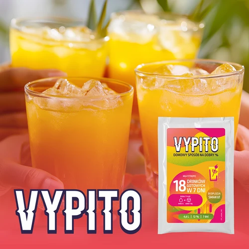 VYPITO 12 %, vrecúško na 18 drinkov – Multitropic, 126 g - 6