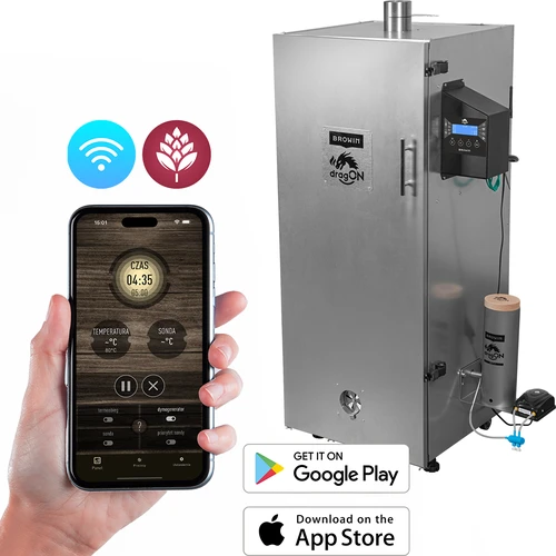 Wędzarnia dragON stalowa 220 L, IQ – ze sterownikiem Wi-Fi  - 1 