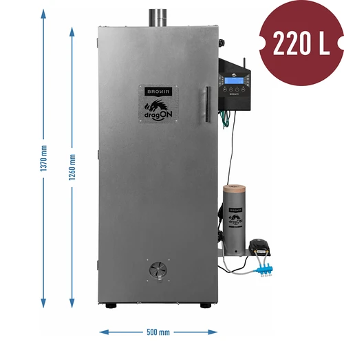 Wędzarnia dragON stalowa 220 L, IQ – ze sterownikiem Wi-Fi - 9