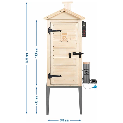 Záhradná drevená údiarňa 200 L – dragON Wood 100E s elektrickým vykurovacím modulom a ovládačom - 13 ['údenie', ' ľahké údiarne', ' elektrická údiarňa', ' údiarňa s ovládacím panelom', ' výhody údenia pomocou ovládača', ' drevená údiarňa', ' záhradná údiarňa', ' najlepšia údiarňa', ' údiarňa s ovládačom', ' ako údiť', ' akú údiarňu kúpiť', ' domáce údeniny', ' údiarňa na 200 L', ' vysoká údiarňa', ' priestranná údiarňa', ' údiarňa s generátorom dymu', ' údenie dymom', ' generátor dymu na údenie', ' štiepky na údenie', ' novinky na údenie', ' profesionálne údenie', ' ľahké údenie', ' ako používať elektrickú údiarňu']