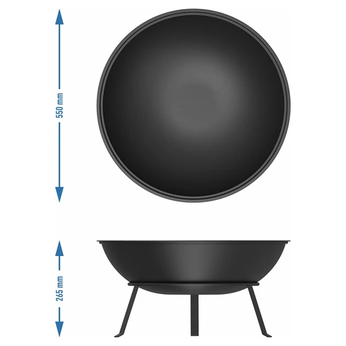 Záhradné ohnisko s roštom, Ø55 cm, okrúhle, misa - 8 ['ohnisko v záhrade', ' okrúhle ohnisko', ' táborák', ' pod kotlík', ' poľské ohnisko', ' ohnisko surová oceľ', ' ohnisko táborákové', ' liatinový kotlík', ' gril', ' trojnožka', ' záhradné príslušenstvo', ' varenie v záhrade', ' ohnisko pod rošt', ' najlepšie ohnisko', ' maľované ohnisko', ' ohnisko táborákové', ' liatinový kotlík', ' gril', ' trojnožka', ' ohnisko žiaruvzdorné', ' čierne ohnisko', ' moderné ohnisko', ' ohnisko na nožičkách', ' malé ohnisko', ' opekanie klobások', ' ohnisko s roštom']