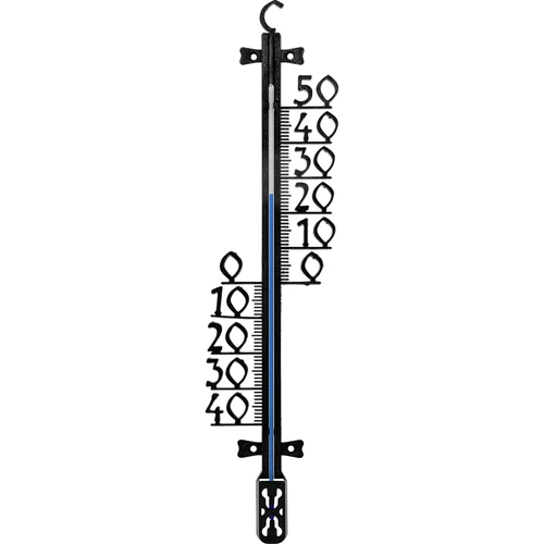 Záhradný teplomer (-40 do +50°C), 47cm  - 1 ['teplomer', ' záhradný teplomer', ' teplomer do záhrady', ' teplomer s háčikom', ' teplomer na priskrutkovanie', ' teplomer s veľkou stupnicou', ' čierny teplomer', ' plastový teplomer', ' teplomer z plastu', ' teplomer na zavesenie', ' veľký teplomer', ' vonkajší teplomer', ' čitateľný teplomer do záhrady', ' teplomer na vonkajšie použitie', ' aký teplomer vybrať']
