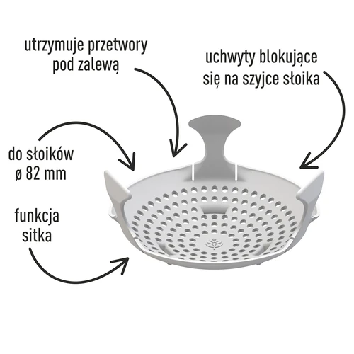 Závažie - sitko na zaváraniny, kvaseniny a ocot - do pohárov fi 82 - 3 ['závažie na zaváraniny', ' na kyslé uhorky', ' kvasená repa', ' kyslé uhorky', ' lisovacie sitko', ' domáci ocot', ' na kvasenie', ' jablkový ocot', ' sitko na zaváraniny']
