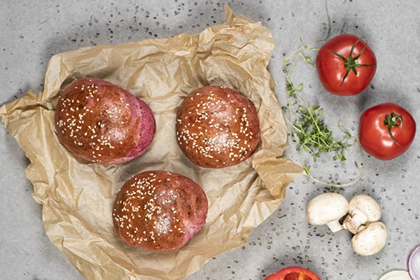 Červené žemle s prídavkom cvikly