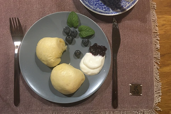 Parené buchty s kanadskými čučoriedkami