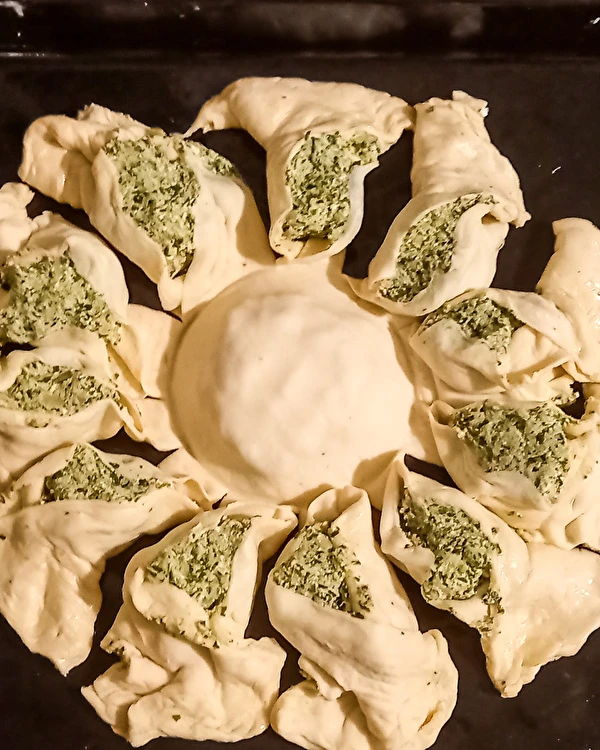 Špenátová drožďová hviezda