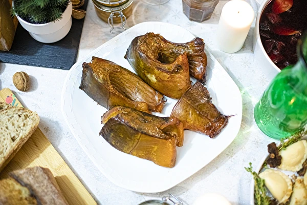 Štedrovečerný kapor, údený