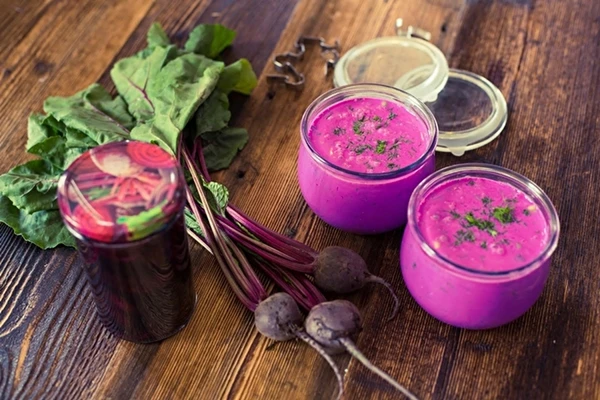 Studená polievka s cviklovým kvasom