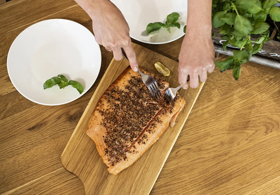 Losos údený za tepla