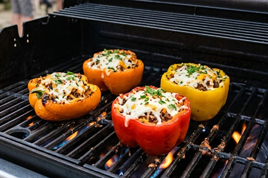 Browin Przepiśnik - Plnené papriky z plynového grilu